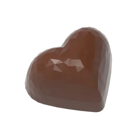 Chocolate mould heart facet